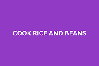 cook rice and beans