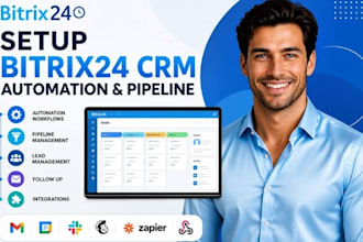 do bitrix24 CRM automation workflows pipelines lead management CRM integration