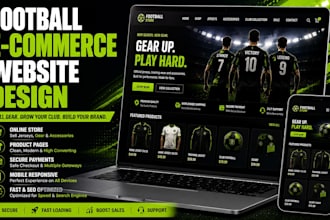 design football tournament or league website