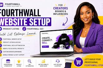 setup fourthwall website design fourthwall ecommerce online store fourthwall seo