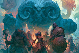 draw high quality fantasy character art for dnd and tabletop