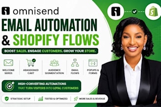 setup omnisend email automation  omnisend audience segmentation shopify flows