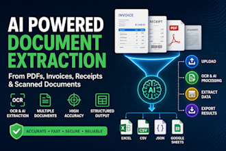build ai PDF invoice and document data extraction automation