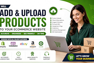 add and upload products to your ecommerce website
