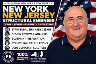 new york new jersey structural engineer design review blueprint calculations