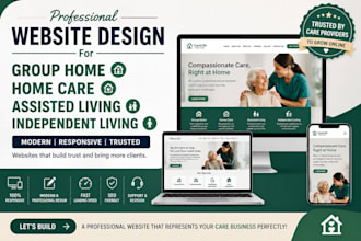 design group home, home care, assisted living and independent living website