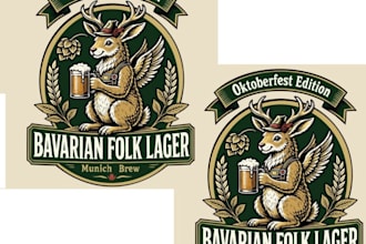design high quality oktoberfest mascot logo with unlimited revision