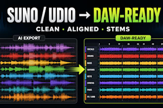 turn your suno or udio stems into clean daw ready multitracks