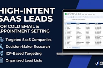 generate high intent saas leads for cold email and appointment setting