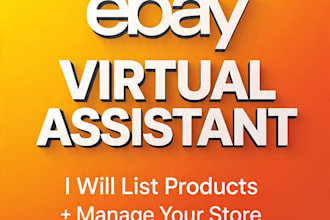 do ebay virtual assistant for product listing and store management