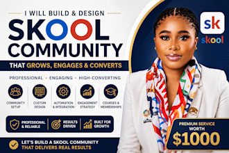 setup skool community ghl, skool course creation skool online community manager