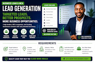 generate targeted business loan and mca leads for your business
