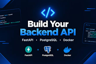 build a backend rest API using fastapi and postgresql