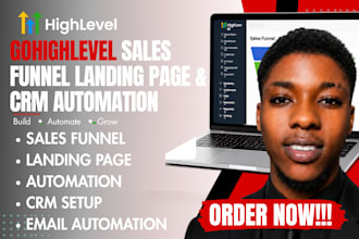 build gohighlevel CRM automation for hvac plumbing and home services