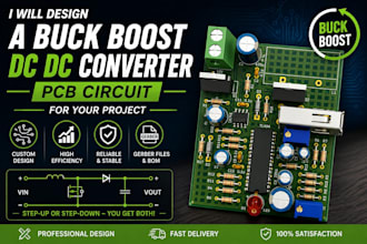 design a buck boost dc dc converter pcb circuit for your project