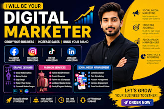 provide digital marketing, graphic design,fashion services