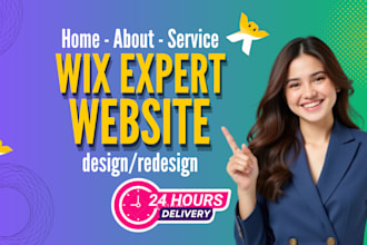 build wix website design, wix website redesign and wix development