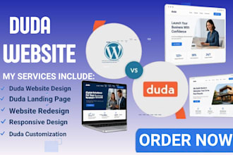 build a duda website, duda website builder, design and duda landing page design