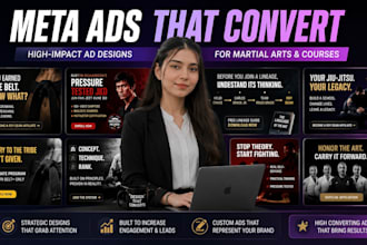 design meta ad creatives for bjj and jkd academy