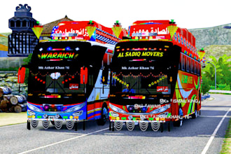 create professional custom liveries for bus simulator indonesia
