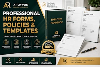 create professional HR forms policies and templates