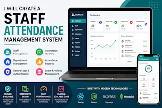 create a staff attendance management system