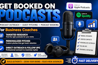 podcast outreach for business coaches guest pitching and podcast booking service