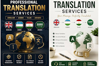 translate english uzbek tajik and arabic