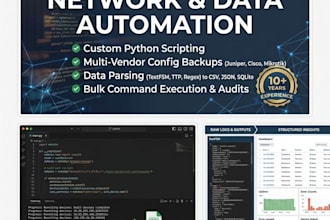 write custom python scripts for network automation and data collection