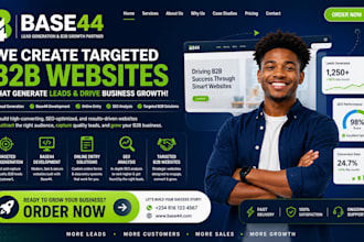 create lead generation base44 online entry seo analysis targeted b2b website