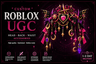 create a custom roblox ugc head or back accessory