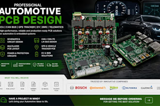 design automotive pcb, ecu, obd2 pcb, gps tracker, can bus, ev and bms