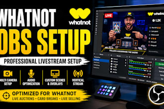 setup obs studio for your whatnot livestream