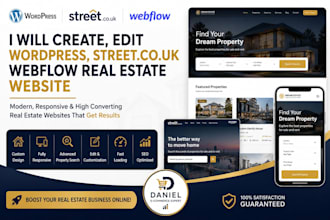 create edit wordpress streetcouk webflow real estate website