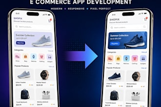 convert figma design to flutter e commerce apps