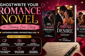 ghostwrite your romance novel or steamy love story