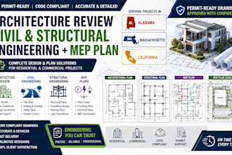 architecture review civil and structural engineering mep plan in alabama ma ca