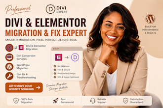 divi elementor, migration, divi conversion, wordpress migration, divi fix