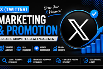 do x twitter marketing, promotion and organic growth