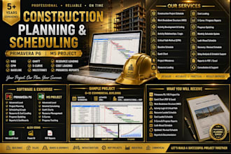 create a professional construction schedule in primavera p6