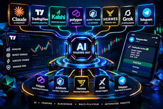 claude tradingview kalshi api polygon arb trading bot hermes grok telegram bot
