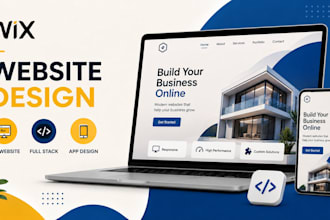 do website design, wix, business website, app design as a full stack developer