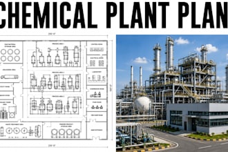 design chemical plant floor plans industrial construction blueprint package