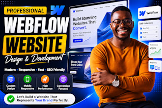 design and develop a professional webflow website