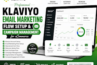 do klaviyo email marketing blast flow setup campaign management for ecommerce