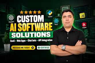 build custom ai saas, web applications, and ai software as a software engineer