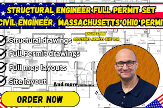 structural engineer full permit set civil engineer mep massachusetts ohio permit