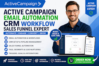 activecampaign email automation CRM workflow sales funnel