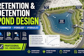 design retention and detention ponds for stomwater management
