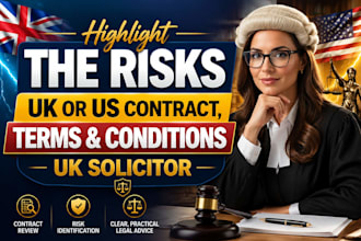 highlight the risks of UK and US contract terms and conditions uk solicitor